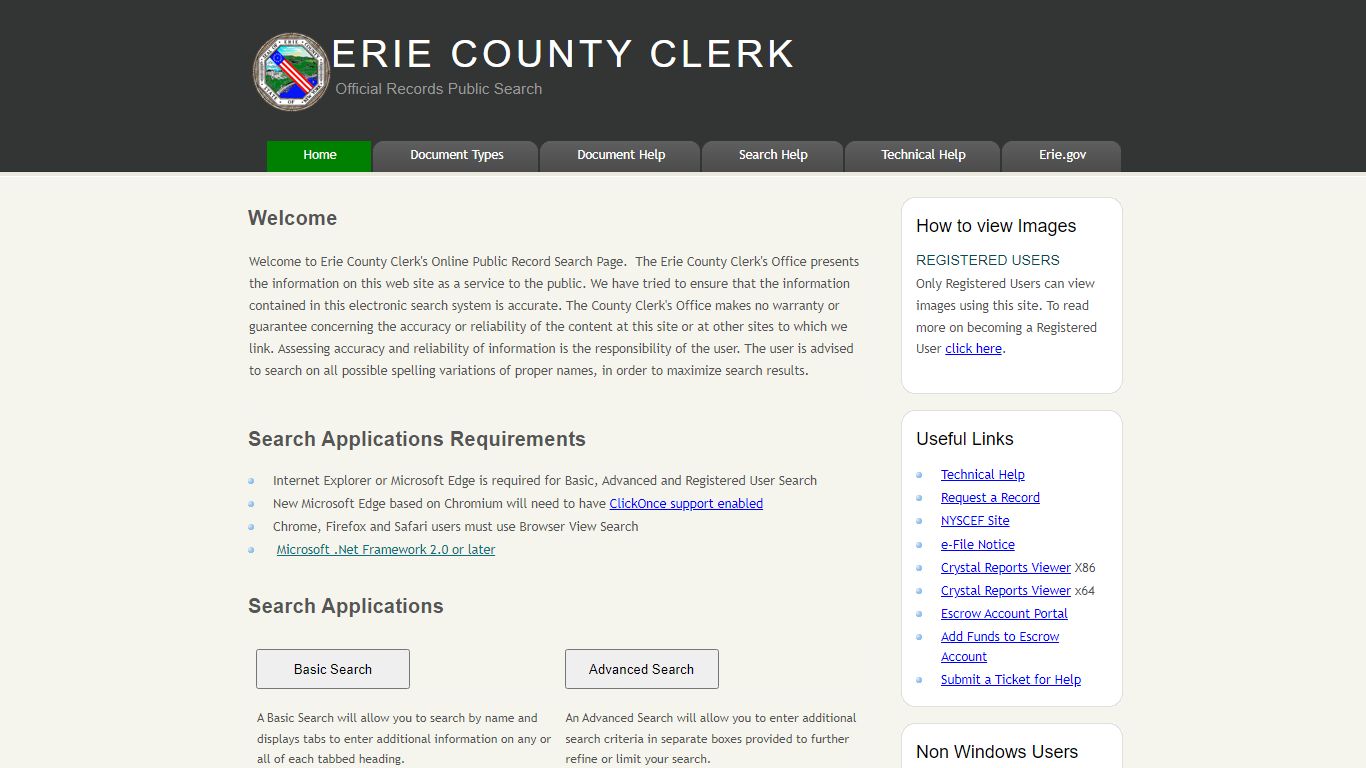 ERIE COUNTY CLERK